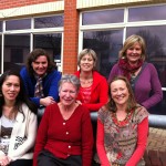 Back row from left: Lucy D'aerth (2nd), Wendy Wethey, Pat Deavoll (1st) Front row from left: Lisa McKenzie, Bernadette Hall ( Judge), Sue Kingham